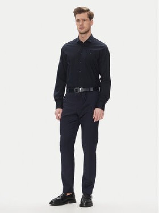 Tommy Hilfiger Koszula MW0MW39279 Granatowy Slim Fit