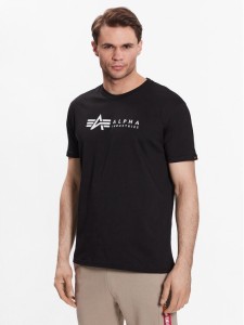 Alpha Industries Komplet t-shirtów Alpha Label 118534 Czarny Regular Fit