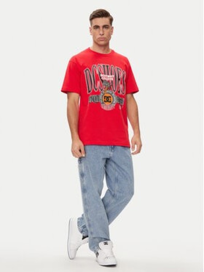 DC Shoes T-Shirt Shy Town Hss ADYZT05345 Czerwony Regular Fit