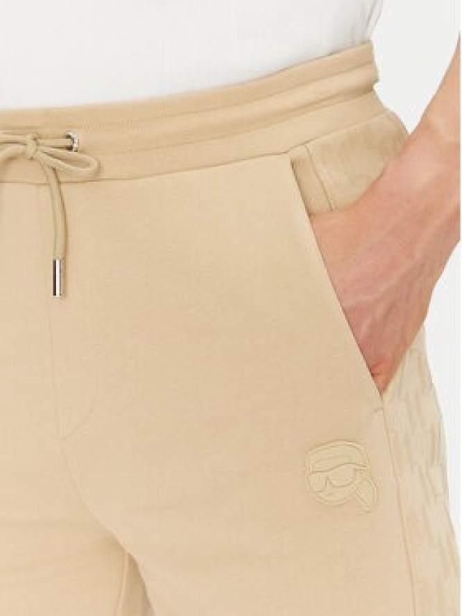KARL LAGERFELD Szorty sportowe 705071 552951 Beżowy Regular Fit