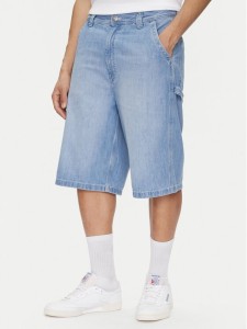 Lee Szorty jeansowe Carpenter 112364163 Niebieski Loose Fit