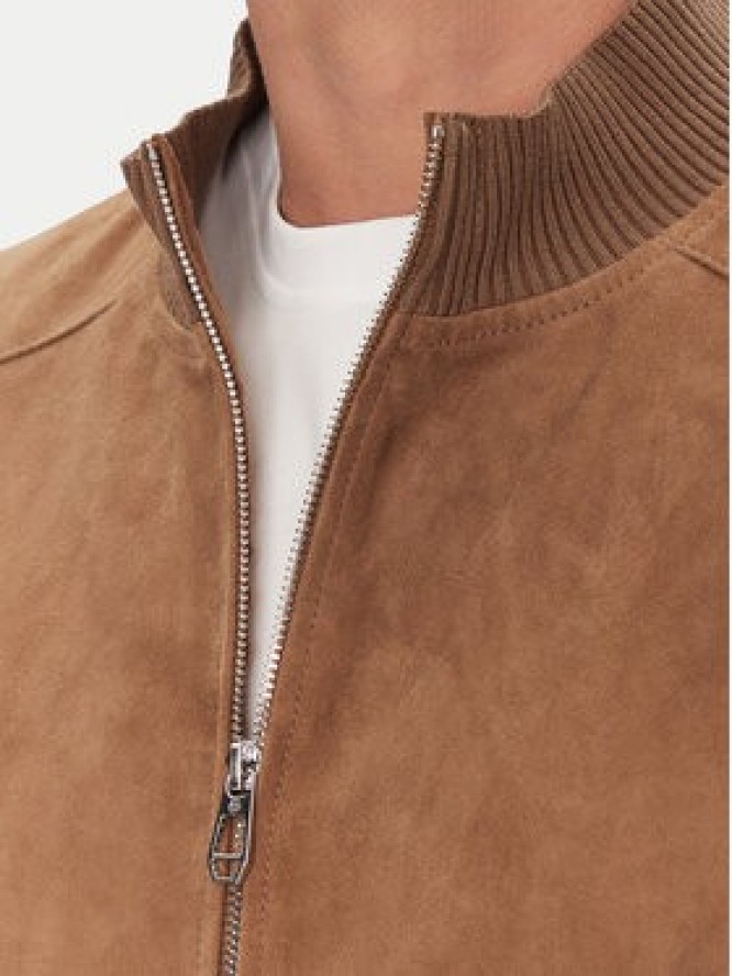 Milestone Kurtka bomber MSTristan 511620 21220 Brązowy Regular Fit