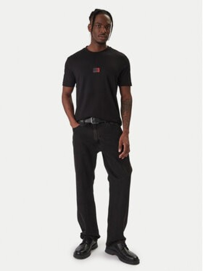 HUGO T-Shirt Danotie 50553124 Czarny Regular Fit