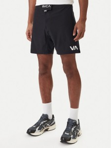 RVCA Szorty sportowe AVYWS00174 Czarny Regular Fit