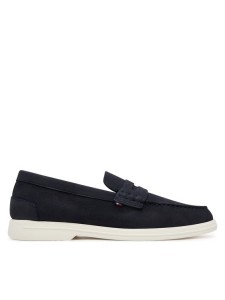Tommy Hilfiger Mokasyny Nubuck P Loafer FM0FM05350 Granatowy