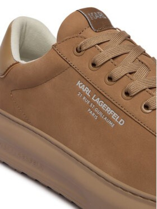 KARL LAGERFELD Sneakersy Kapri Lug KL57522 Beżowy