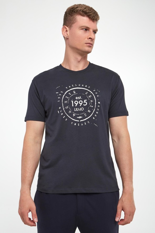 T-shirt męski z logo LIU JO