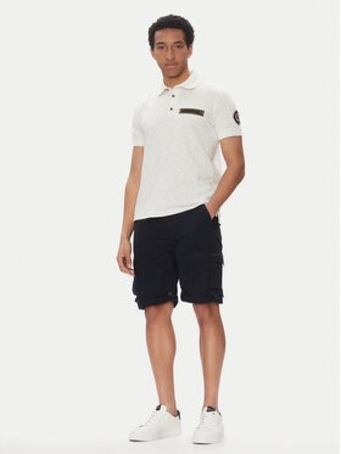 Aeronautica Militare Szorty materiałowe 251BE250CT3501 Granatowy Regular Fit