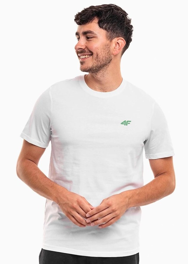 T-shirt bawełniany męski 4F 4FWSS26TTSHM4484