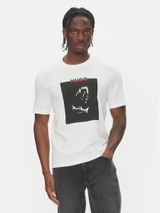 HUGO T-Shirt Dobero 50542734 Biały Regular Fit