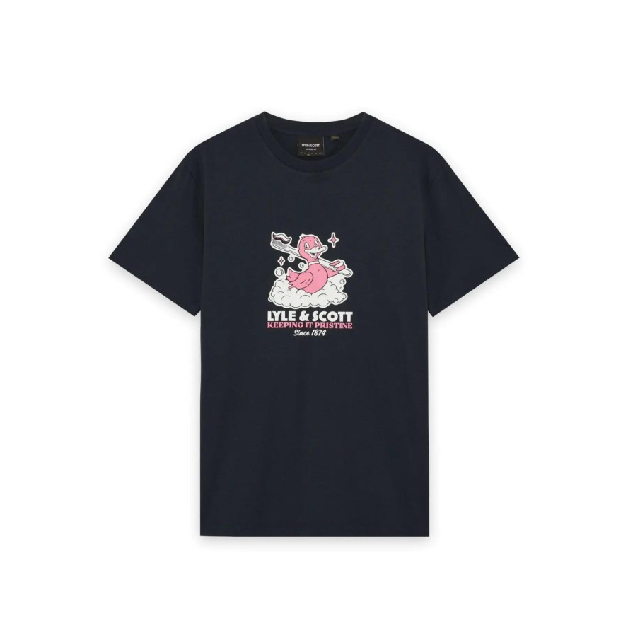 Koszulka graficzna Lyle & Scott Rubber Duck