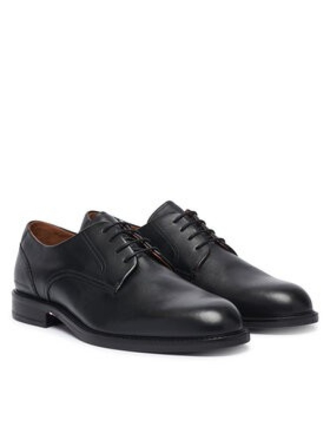 Tommy Hilfiger Półbuty Corporate Dressy Lth FM0FM06023 Czarny