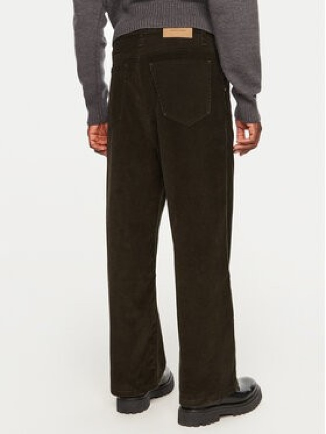 AMI Paris Spodnie materiałowe HTR102 CO0089 Brązowy Regular Fit