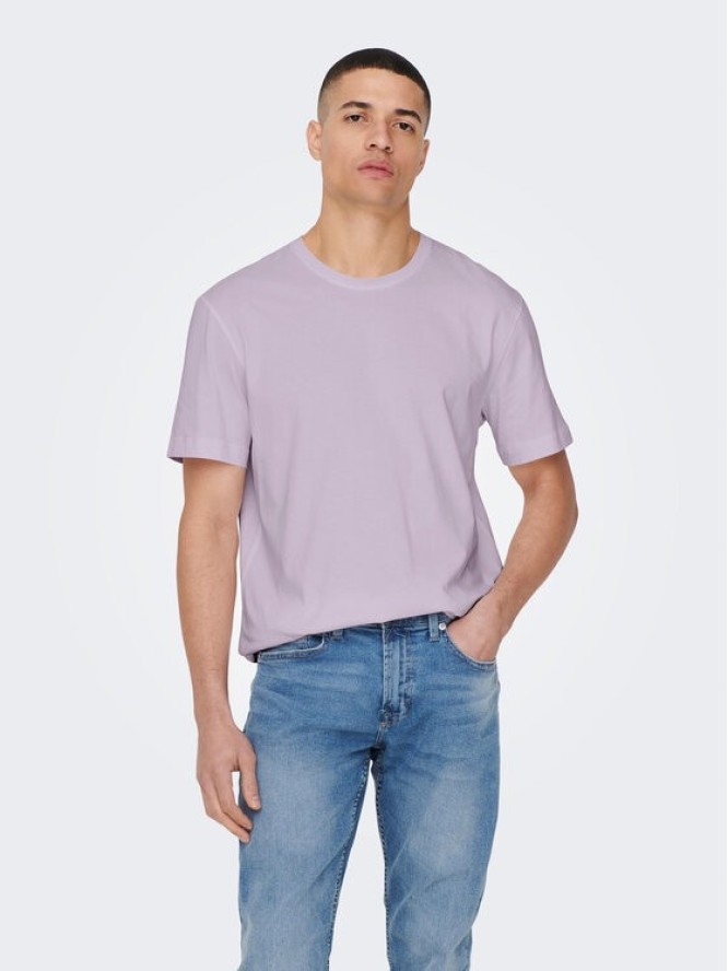 Only & Sons T-Shirt 22025208 Fioletowy Regular Fit