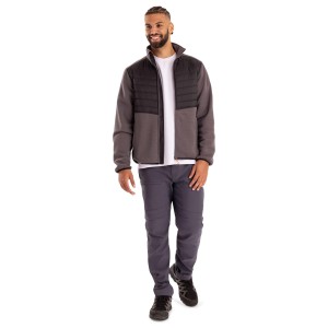 Trespass Hanlonton - Męska hybrydowa kurtka polarowa At200 Mid Grey