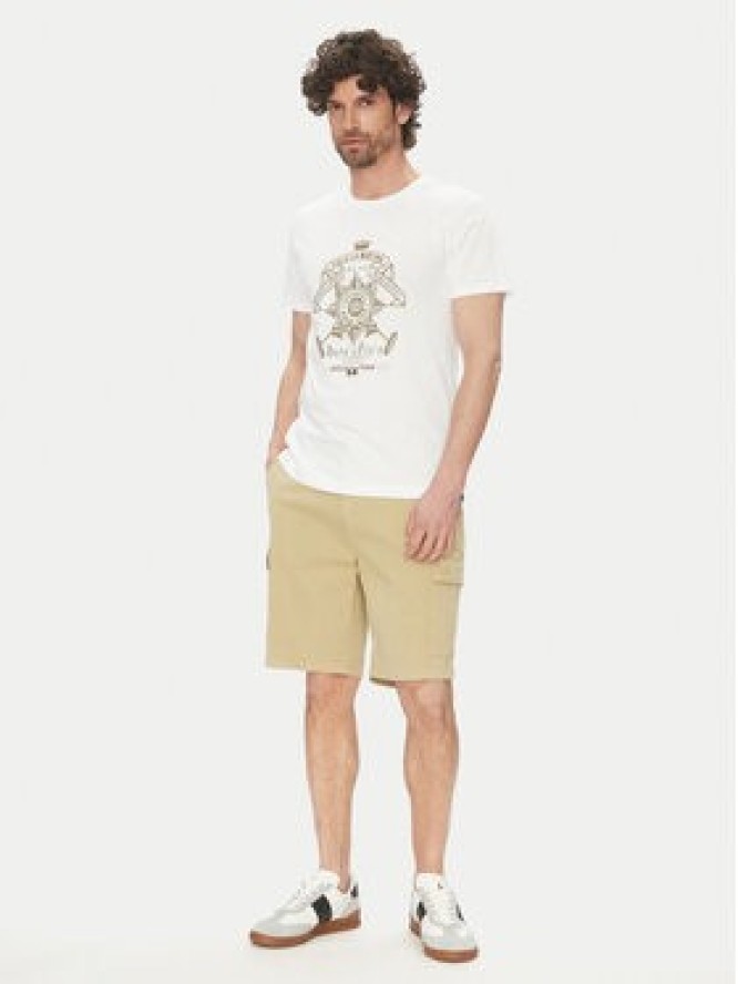 La Martina T-Shirt Aloysius MARG30 JS206 Biały Regular Fit