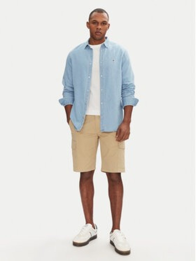 Tommy Jeans Szorty materiałowe Scanton DM0DM21949 Beżowy Regular Fit