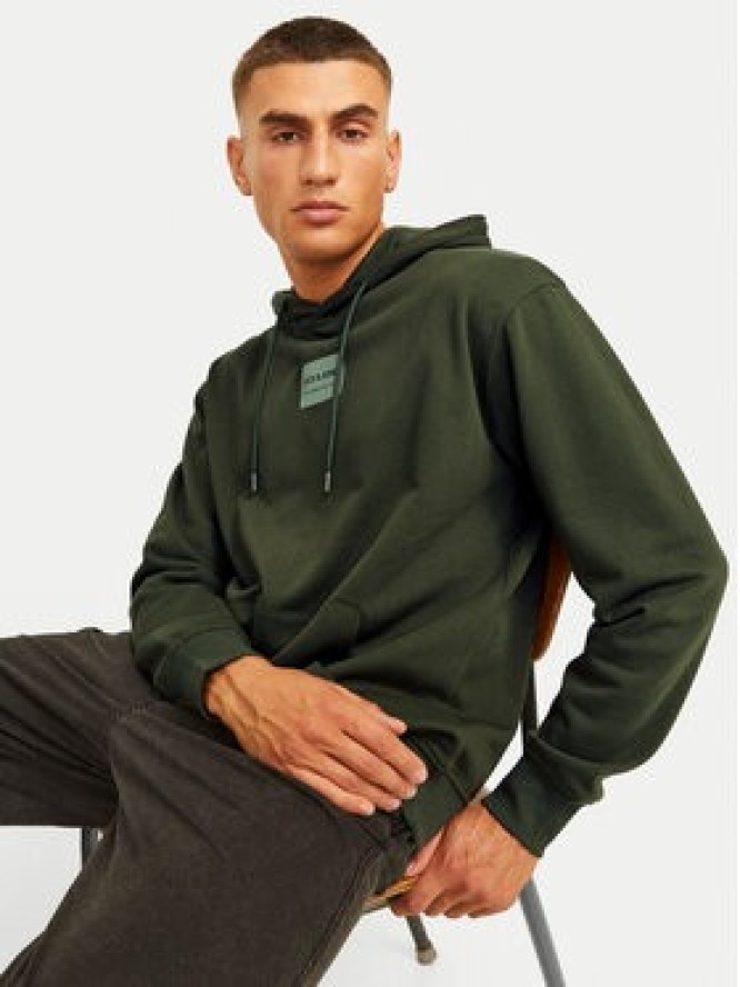 Jack & Jones Bluza Hakkai 12256841 Zielony Relaxed Fit