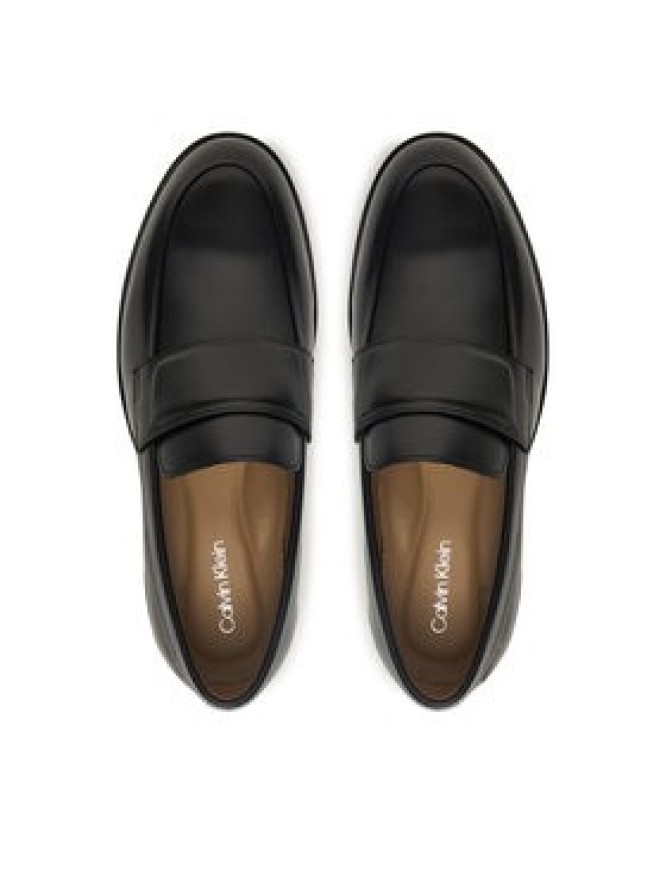 Calvin Klein Półbuty Ess Rubber Band Loafer Lth HM0HM01923 Czarny