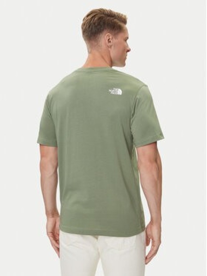 The North Face T-Shirt Easy NF0A8A6C Zielony Regular Fit