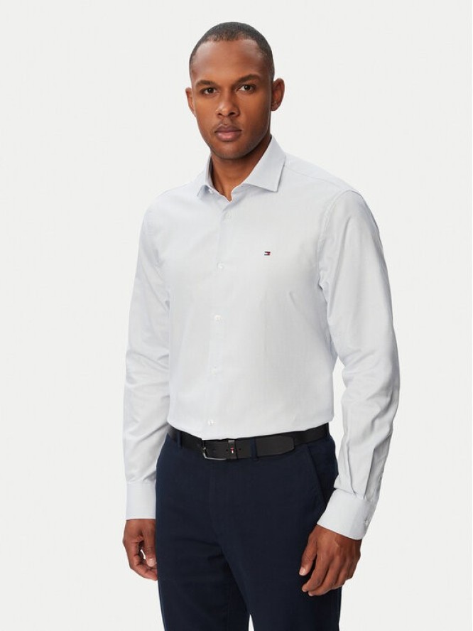 Tommy Hilfiger Koszula MW0MW43747 Niebieski jasny Regular Fit