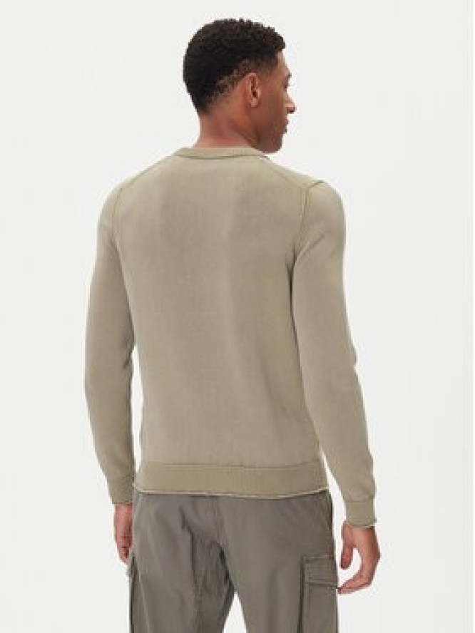 Aeronautica Militare Sweter 252MA1610UL00556 Khaki Regular Fit