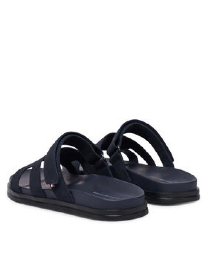Tommy Hilfiger Klapki Adjustable Premium Suede FM0FM05774 Granatowy