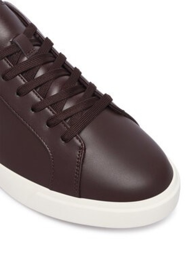 Calvin Klein Sneakersy Low Prof Cupsole Lth HM0HM02123 Bordowy