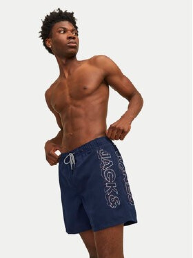 Jack & Jones Szorty kąpielowe Fiji 12253118 Granatowy Regular Fit