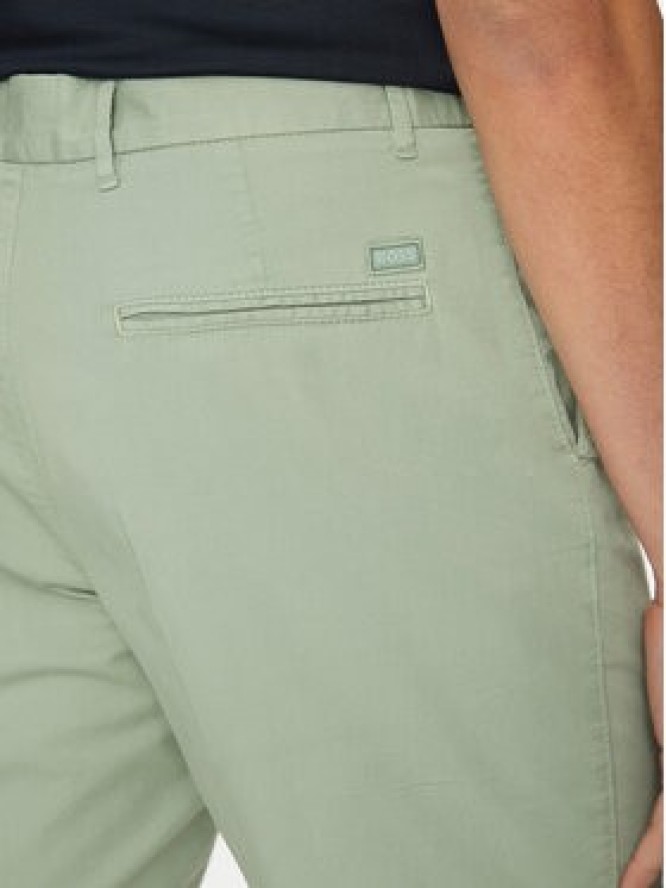 BOSS Szorty materiałowe H-Slice 50540743 Zielony Regular Fit