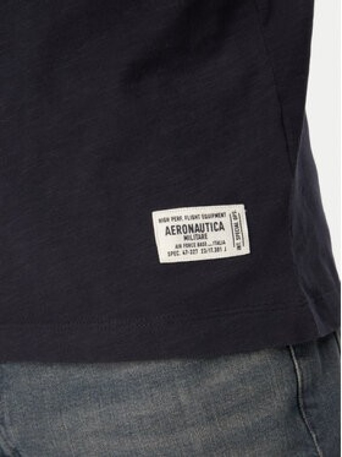 Aeronautica Militare T-Shirt 261TS2526UJ00686 Granatowy Regular Fit