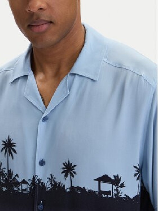 BOSS Koszula Lapisy_M 50559633 Błękitny Relaxed Fit