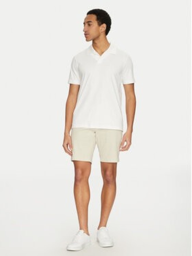 Calvin Klein Szorty materiałowe Modern Twill K10K114063 Beżowy Slim Fit