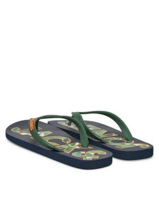 Jack & Jones Japonki Jfwlogo Palm Print Flip Flop Ln 12230642 Granatowy