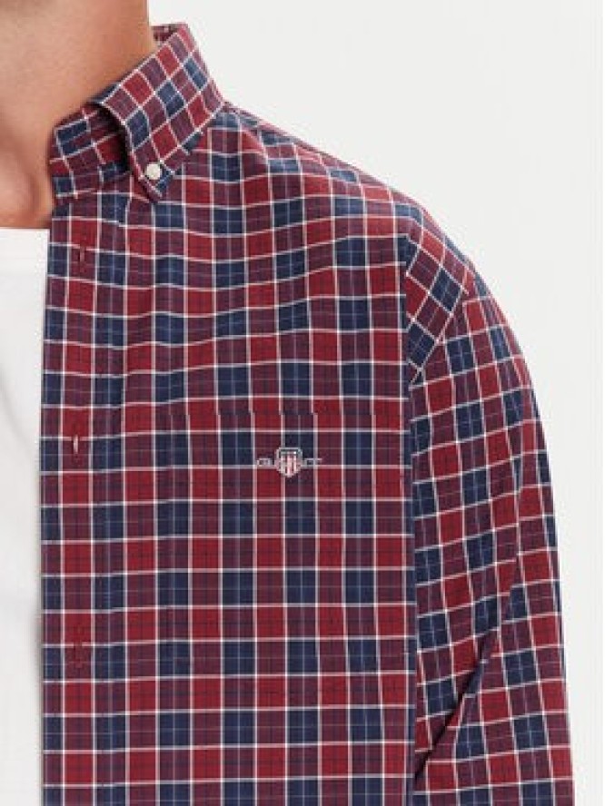 Gant Koszula 3250213 Bordowy Regular Fit