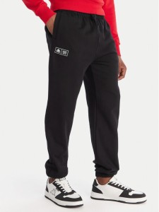 Kappa Spodnie dresowe Olmos 311M2TW Czarny Regular Fit