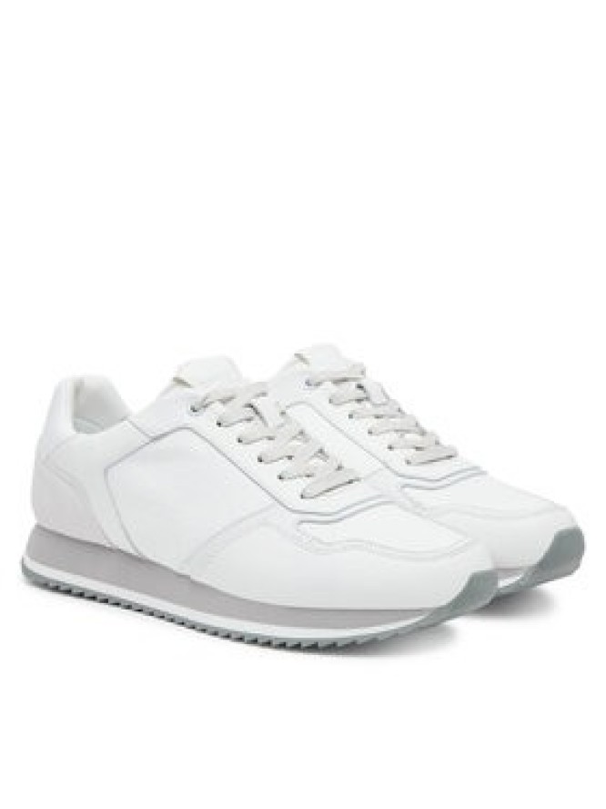 Calvin Klein Sneakersy Low Top Lace Up Lth Mono HM0HM01807 Szary