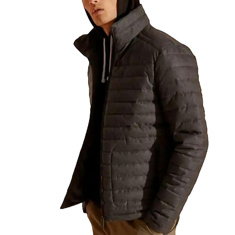 Kurtka pikowana Superdry Fuji szara męska