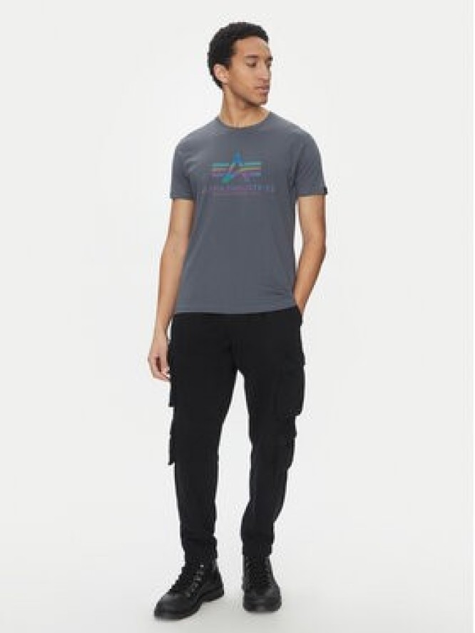 Alpha Industries T-Shirt Basic 100501 Szary Regular Fit