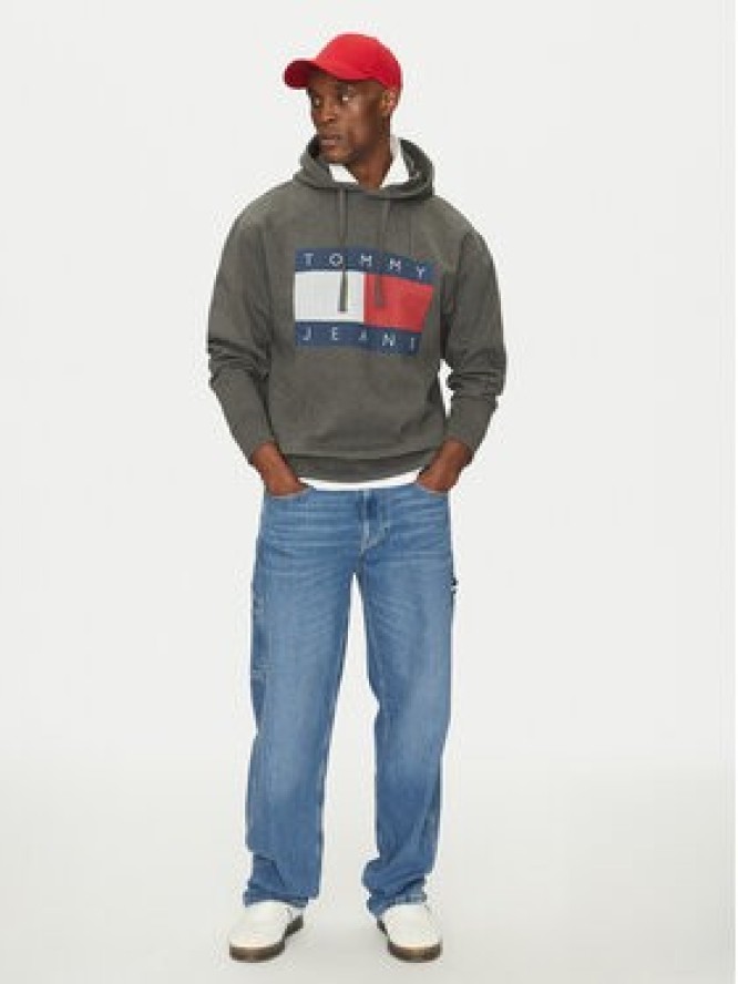 Tommy Jeans Bluza DM0DM20591 Szary Relaxed Fit