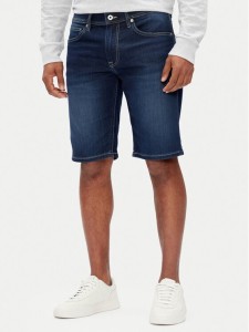 Pepe Jeans Szorty jeansowe PM801075 Granatowy Slim Fit