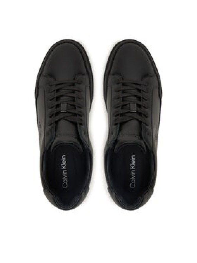 Calvin Klein Sneakersy Chunky Cupsole Laceup Lth YM0YM01344 Czarny