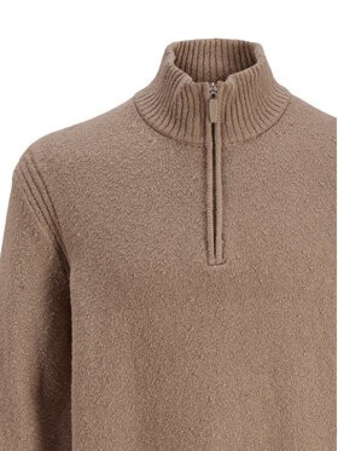 Jack & Jones Sweter Point 12287316 Beżowy Relaxed Fit