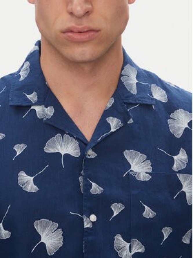 Pierre Cardin Koszula C6 45610.0486 Granatowy Regular Fit