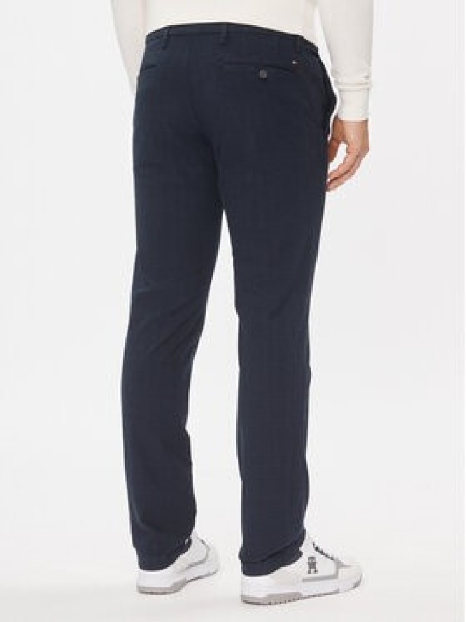 Tommy Hilfiger Chinosy Denton MW0MW32935 Granatowy Slim Fit