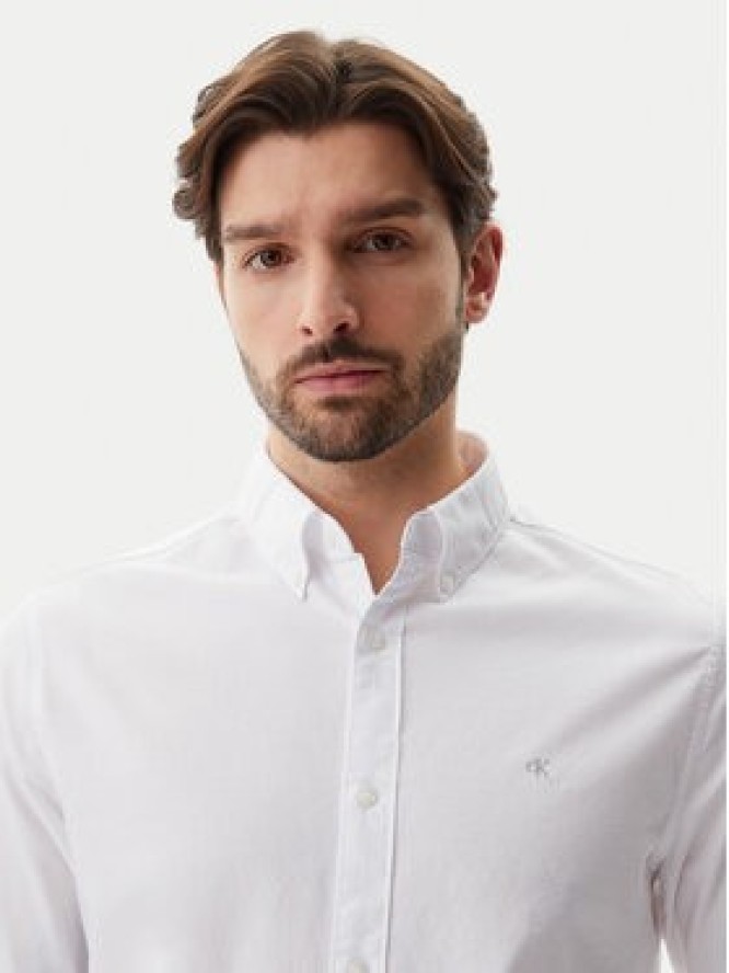 Calvin Klein Jeans Koszula Classic LV040EM125 Biały Regular Fit