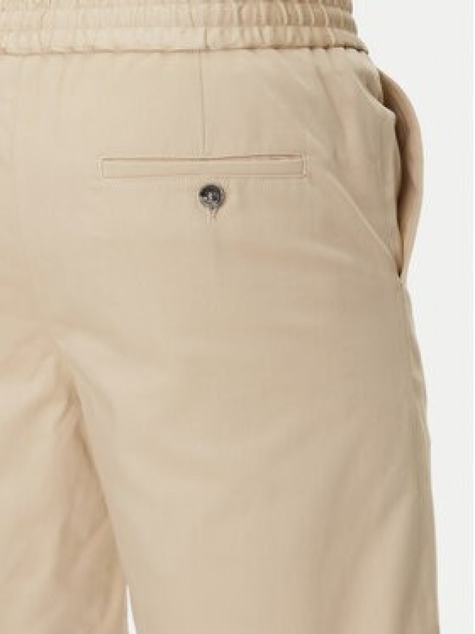 AMI Paris Szorty materiałowe HSO303.CO0103 Beżowy Regular Fit