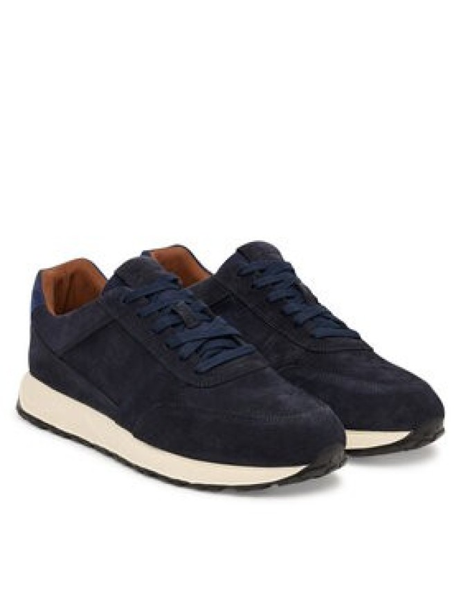 Clarks Sneakersy Radwell Tie 26186565 Granatowy