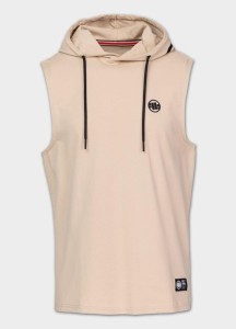 Męski Tank top z kapturem PITBULL Bawełniany bez rękawów Spandex Hilltop