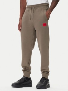 HUGO Spodnie dresowe Doak212 50447963 Beżowy Regular Fit